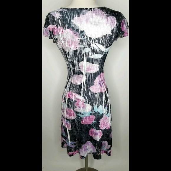 Komarov Dress Lace Cap Sleeve V-neck Fit & Flare - Picture 4 of 6